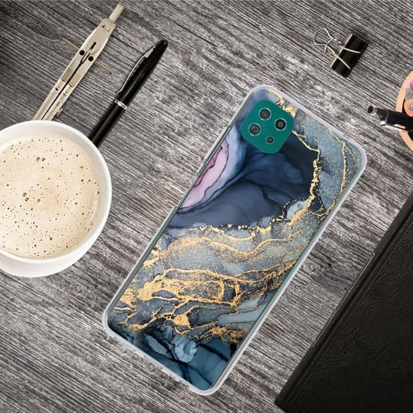 SKALO Samsung A22 5G Marmori TPU kuori - #6