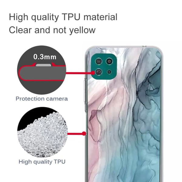 SKALO Samsung A22 5G Marmor TPU-cover - #8