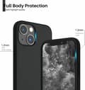 Miniatyrbillede 3 af 4: iPhone 13 Mini - Matt TPU Mjuk Skal - Svart
