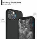 Miniatyrbillede 3 af 4: iPhone 13 - Matt TPU Mjuk Skal - Svart