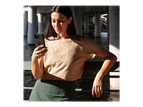 Peak Design Everyday Case - Baksidedeksel for mobiltelefon - robust - MagSafe-samsvar - polykarbonat, 100 % resirkulert nylonlerretsstoff - koksgrå -