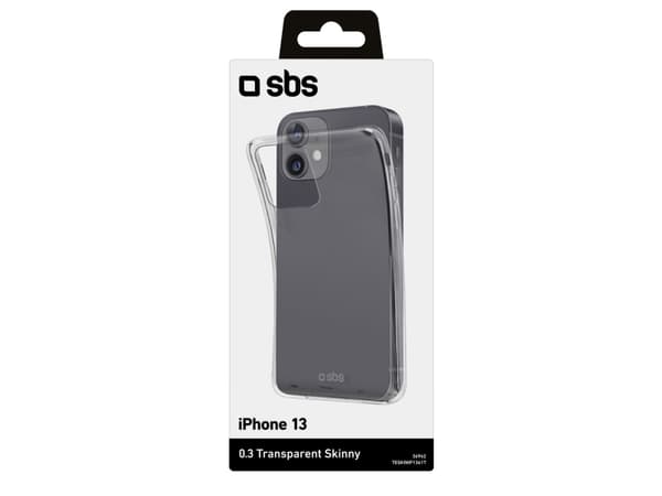 SBS TESKINIP1361T, Suojus, Apple, iPhone 13, 15,5 cm (6.1"), Läpinäkyvä