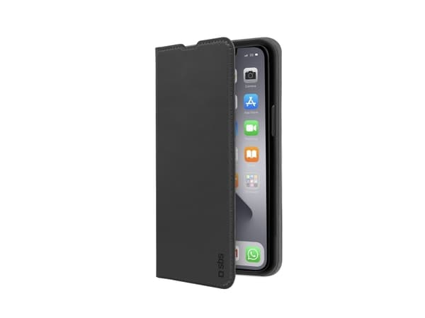 SBS TEBKLITEIP1361K, Plånbok, Apple, iPhone 13, 15,5 cm (6.1"), Svart
