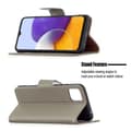 Miniatyrbillede 5 af 6: SKALO Samsung A22 5G Premium Litchi Flip Cover - Grå