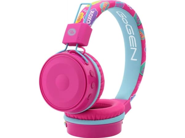 GoGEN HBTM32P hodetelefoner med mikrofon for barn, rosa