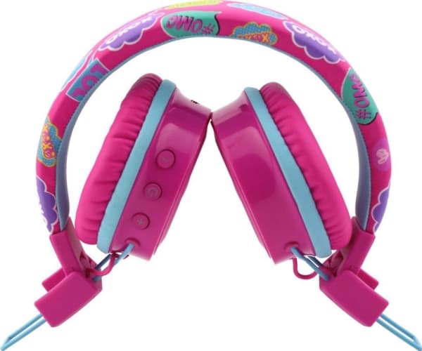 GoGEN HBTM32P hodetelefoner med mikrofon for barn, rosa
