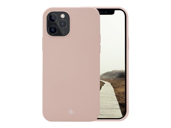 dbramante1928 Monaco - Baksidedeksel for mobiltelefon - snappfeste - MagSafe-samsvar - 100 % resirkulert plast - rosa sand - for Apple iPhone 13 Pro