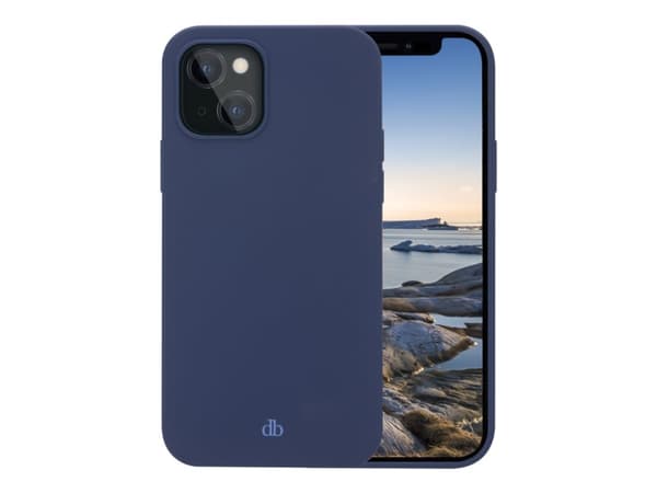 dbramante1928 Monaco - Baksidesskydd för mobiltelefon - fastsnäppbar - MagSafe-kompatibilitet - 100 % återvunnen plast - havsblå - för Apple iPhone 1