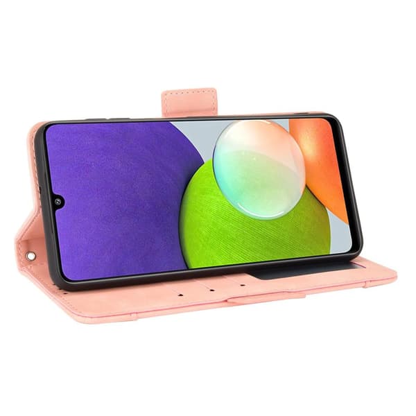 SKALO Samsung A22 4G 6-RUM Pungetaske - Pink