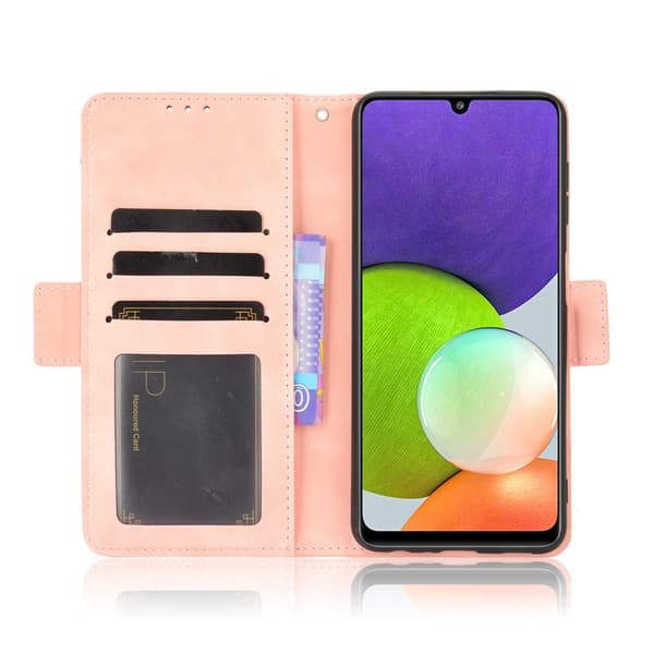 SKALO Samsung A22 4G 6-RUM Pungetaske - Pink