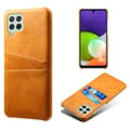 Miniatyrbillede 1 af 4: SKALO Samsung A22 4G PU-læder Kortholder Cover - Lys brun
