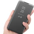 Pikkukuva 3 / 6: SKALO Samsung A22 4G Clear View Mirror Lompakko - Hopea