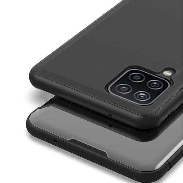SKALO Samsung A22 4G Clear View Mirror Lompakko - Hopea