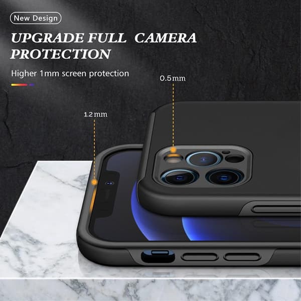 iPhone 13 Pro Max Fingerring Kickstand Hybrid Taske - Sort