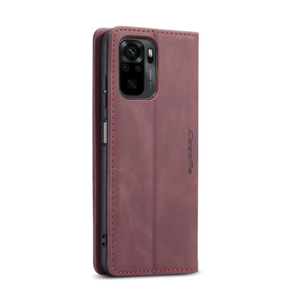 CASEME Plånboksfodral Xiaomi Redmi Note 10 4G / Note 10S - Röd
