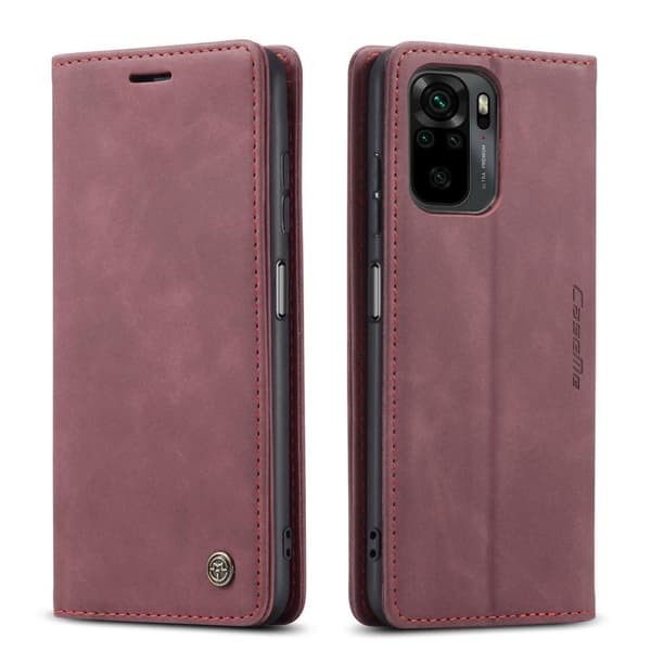 CASEME Plånboksfodral Xiaomi Redmi Note 10 4G / Note 10S - Röd