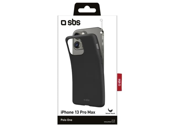SBS Polo One, Etui, Apple, iPhone 13 Pro Max, 17 cm (6.7"), Sort