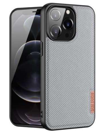 iPhone 13 Pro Skal Nylon Dux Ducis Ljusgrå