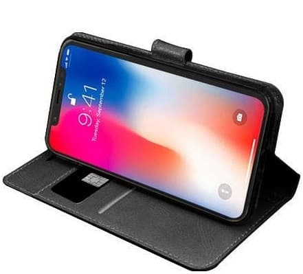 iPhone 13 Pro Plånboksfodral Svart Slim Star-Case