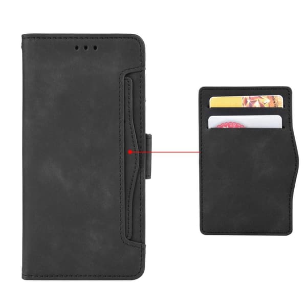 Pung Stand Flip Taske til Xiaomi Redmi Note 10S/Note 10 4G - Sort