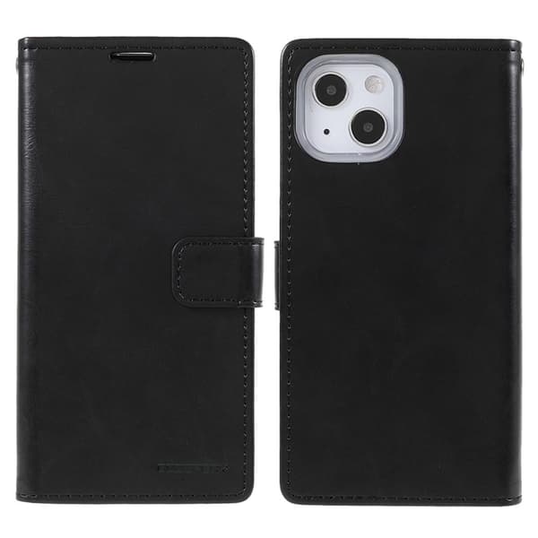 MERCURY GOOSPERY Blue Moon Wallet Case iPhone 13 - Black