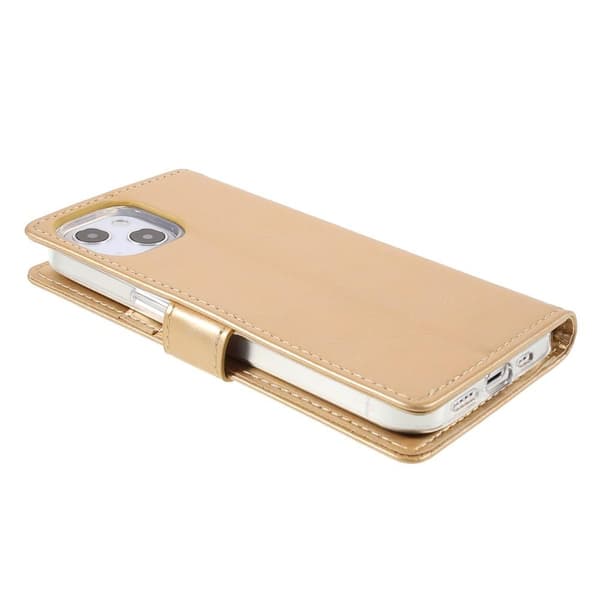 MERCURY GOOSPERY Blue Moon Wallet Case iPhone 13 - Gold