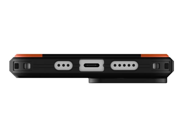 UAG Rugged Case for iPhone 14 [6.1-in] - Civilian for MagSafe Black - Baksidedeksel for mobiltelefon - robust - MagSafe-samsvar - kullstoff-fiber - 6