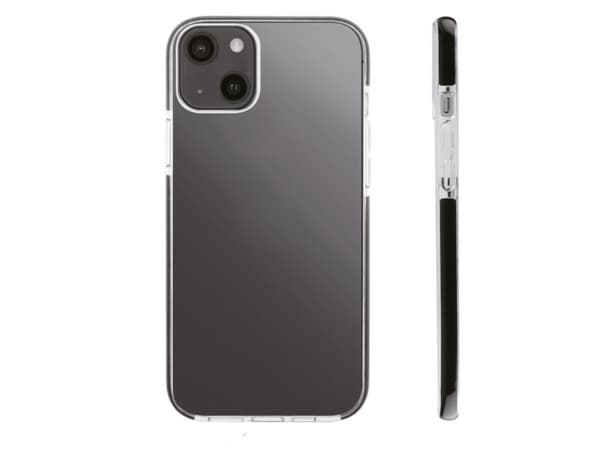Vivanco Rock Solid Mobiltelefon backcover Apple iPhone 13 Transparent, Sort Induktiv opladning, Stødsikker RSCVVIPH2021T