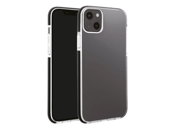 Vivanco Rock Solid Mobiltelefon backcover Apple iPhone 13 Transparent, Sort Induktiv opladning, Stødsikker RSCVVIPH2021T