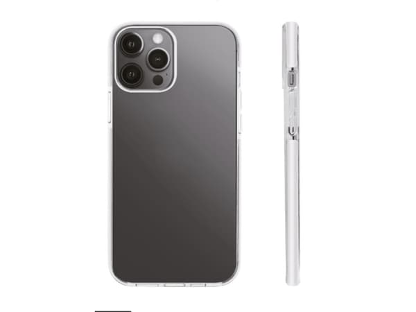 Vivanco Rock Solid, Suojus, Apple, iPhone 13 Pro, 15,5 cm (6.1"), Musta, Läpinäkyvä