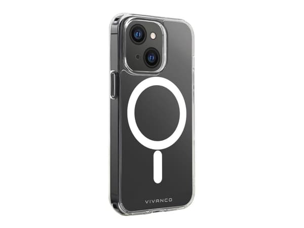 Vivanco Mag Steady, Etui, Apple, iPhone 13, 15,5 cm (6.1"), Gjennomsiktig, Hvit