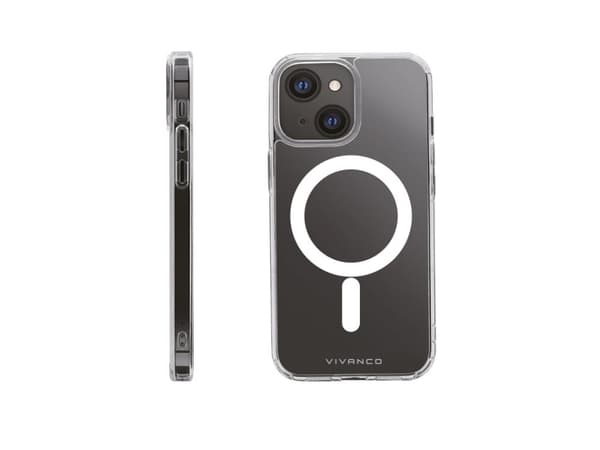 Vivanco Mag Steady, Omslag, Apple, iPhone 13 mini, 13,7 cm (5.4"), Transparent, Vit