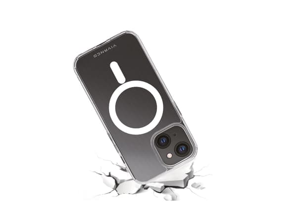 Vivanco Mag Steady, Omslag, Apple, iPhone 13 mini, 13,7 cm (5.4"), Transparent, Vit