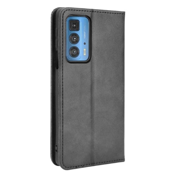 Wallet Stand Flip-telefontaske til Motorola Edge 20 Pro - Sort