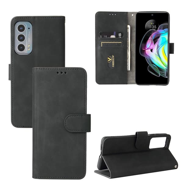 PU magnetisk tegnebog læderetui til Motorola Edge 20