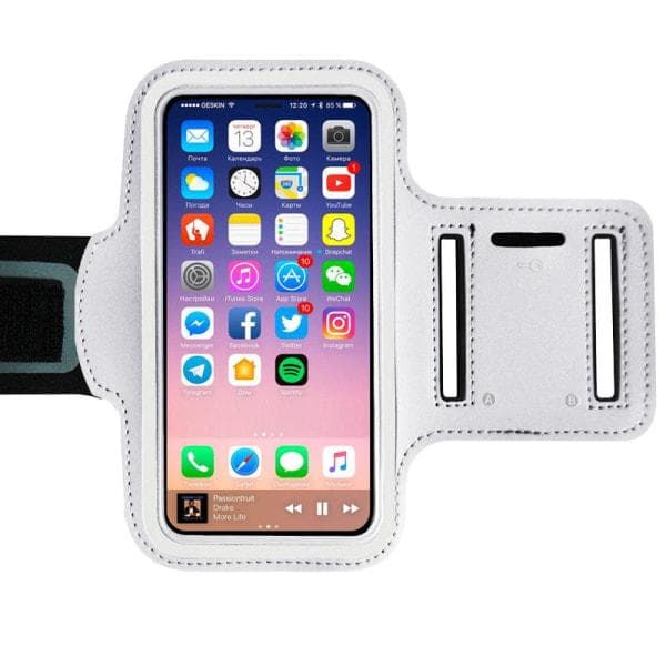 Sportarmband för iPhone 13 PRO MAX Vit