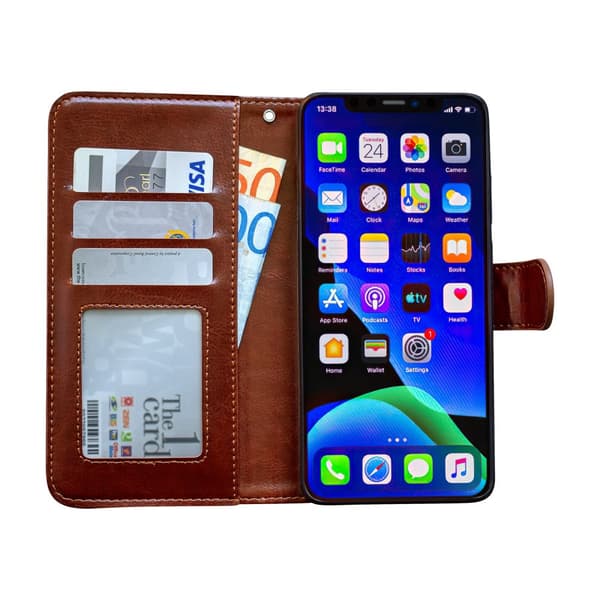Nahkalompakko iPhone 13 Pro - Luksusnahkakotelo