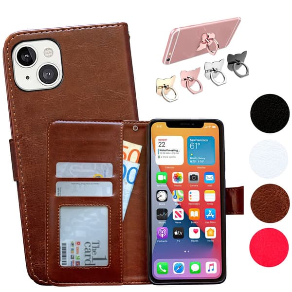 Komfort & Beskyttelse iPhone 13 mini - Læder Etui!