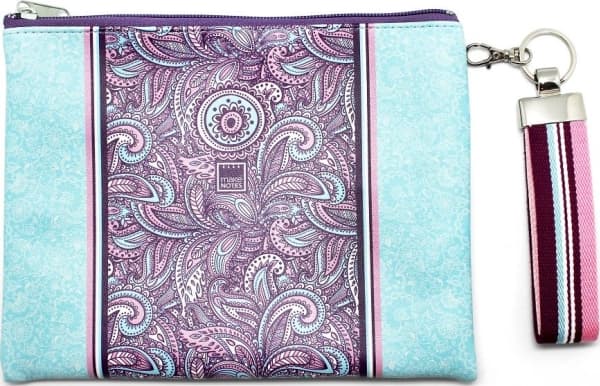 Make Notes Purple & Pale Clutch bag