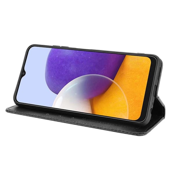 Samsung Galaxy A22 5G Lommebok-deksel - Svart