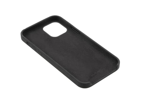 4smarts Cupertino - Baksidedeksel for mobiltelefon - silikon, polykarbonat - svart - for Apple iPhone 13 mini
