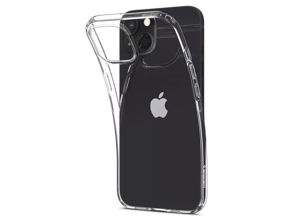 Spigen Liquid Crystal - Baksidesskydd för mobiltelefon - termoplastisk polyuretan (TPU) - CrystalClear - för Apple iPhone 13