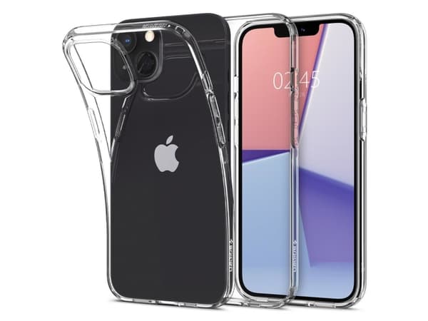 Spigen Liquid Crystal - Baksidesskydd för mobiltelefon - termoplastisk polyuretan (TPU) - CrystalClear - för Apple iPhone 13