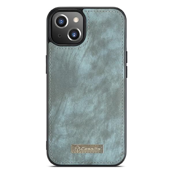 CASEME iPhone 13 Mini Retro plånboksfodral - Blå