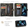 Pikkukuva 2 / 11: CASEME iPhone 13 Mini 2-in-1 Lompakon Puhelimen Kuori - Musta