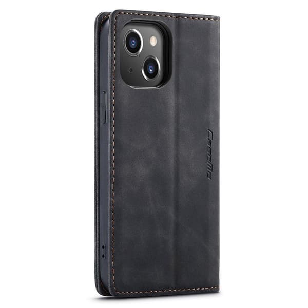 CASEME Retro tegnebog taske til iPhone 13 Pro - sort