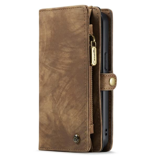 CASEME iPhone 13 Retro plånboksfodral - Brun