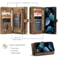 Miniatyrbild 10 av 11: CASEME iPhone 13 Retro plånboksfodral - Brun