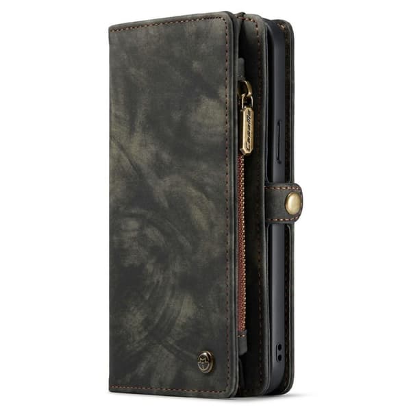 CASEME iPhone 13 Pro Max Retro plånboksfodral - Svart