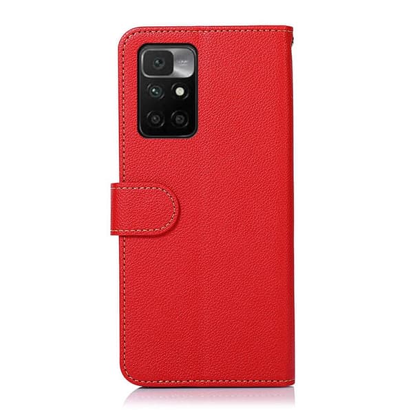 KHAZNEH Xiaomi Redmi 10 Plånboksfodral - Röd
